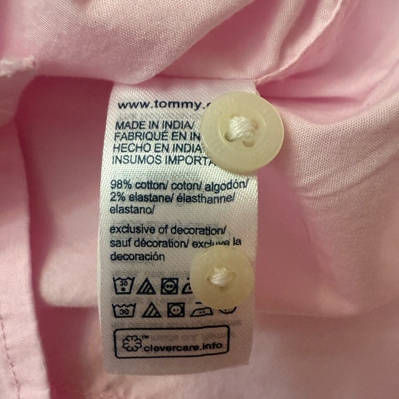 NWT Tommy Hilfiger Light Pink Casual Button Down Shirt - Picture 6 of 11